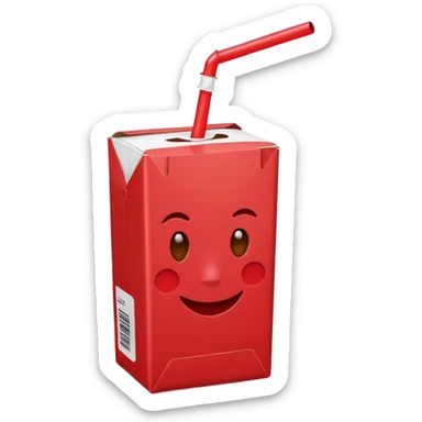 Juice Box RED sticker