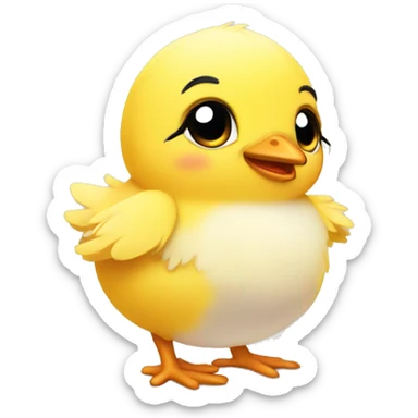 Little cute chick  sticker