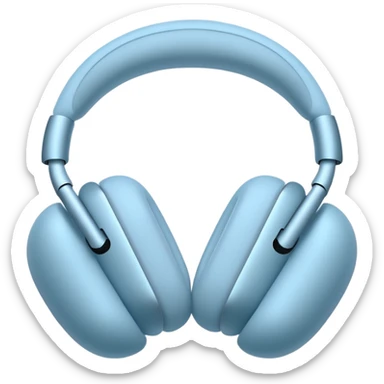 Airpods max light blue sticker