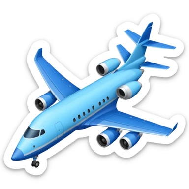 a cj2 jet plane two engines in the back no engine under light blue  the wingsthe solid color dark blue sticker