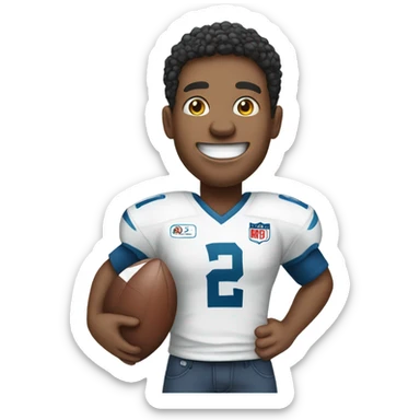 Me loving football sticker