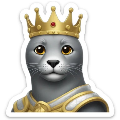 king of seals sticker