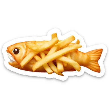 fish and chips emoji sticker