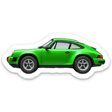 Porsche Dakar in Green sticker