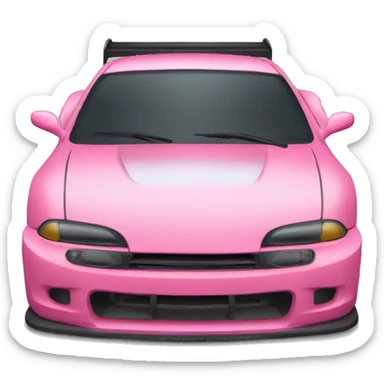 front view drift car  sticker