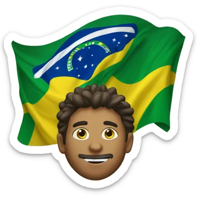 Brazilian fan confident in the national team sticker