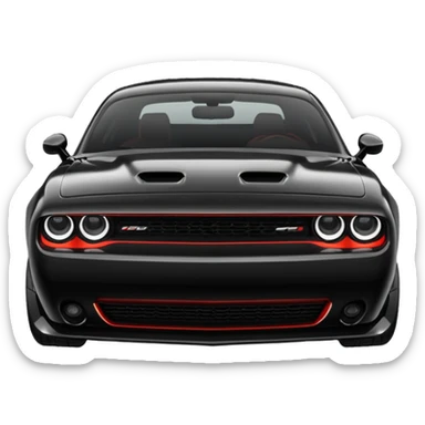 dodge challenger demon 170 front sticker