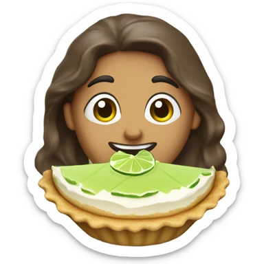 Key lime pie sticker