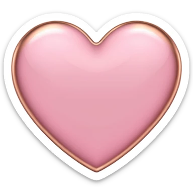 I need a pink and rose gold Heart emoji sticker