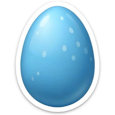 Blue Easter egg sticker