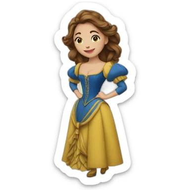 La belle et la bête  sticker