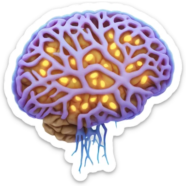 Brain from neurons sticker