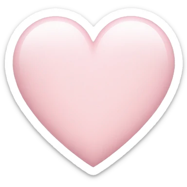 Pale pink heart sticker