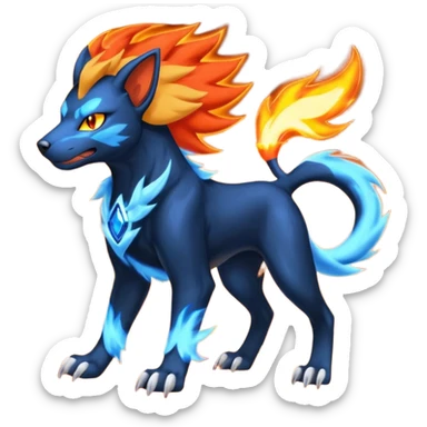 Pyroar-Luxray-Houndoom-Fusion sticker