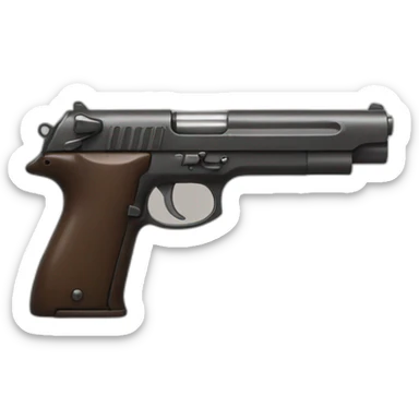silenced pistol sticker