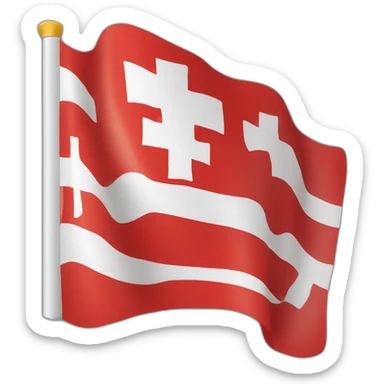 Swiss-canton-jura-flag sticker