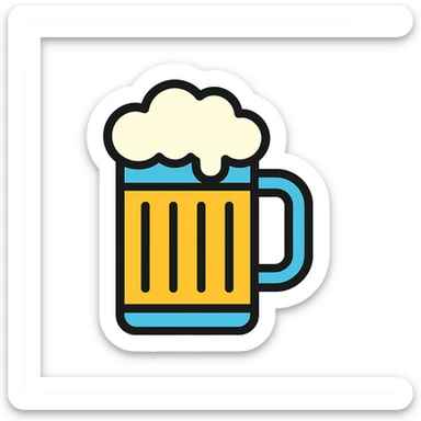 beer mug sticker
