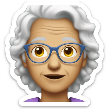 halo on grandma sticker