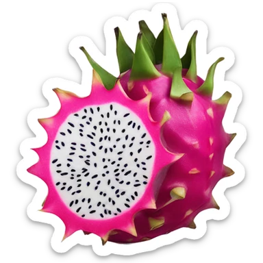 dragonfruit slice sticker