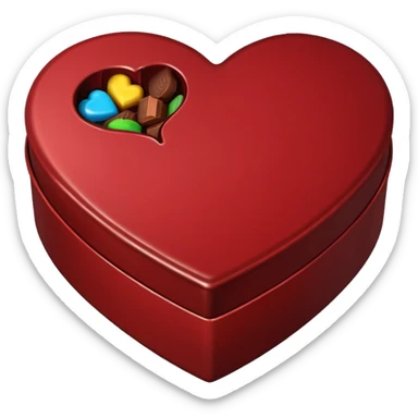 heart shaped box of chocolate sticker