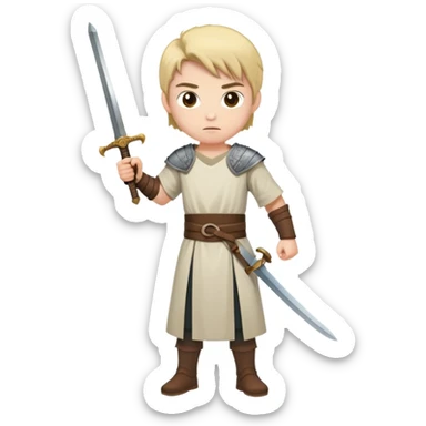 Create the newbie on rpg game sticker