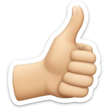 Hand poitning pointer and middle finger and thumb up  sticker