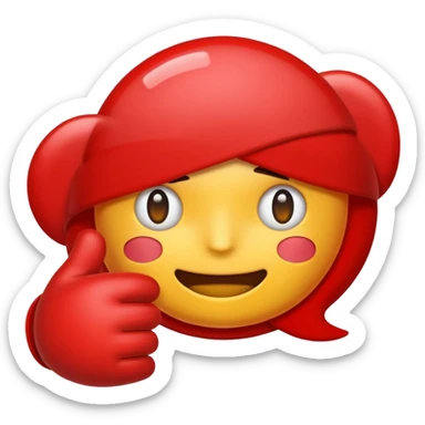 je voudrais une emoji avec une bulle marqué Ban  sticker