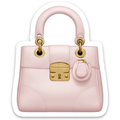 light pink dior bag sticker