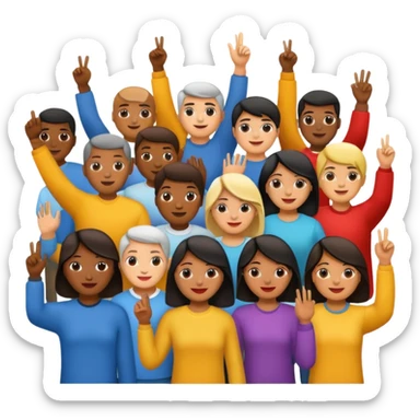 communtiy with birne  sticker