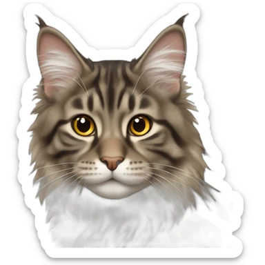 mainecoon cat sticker