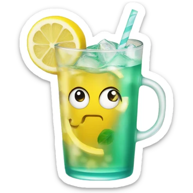 lemon ice tea sticker