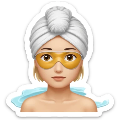 eye patches spa sticker