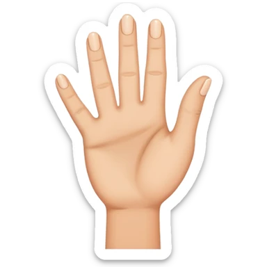 Fingers crossed with hope sticker