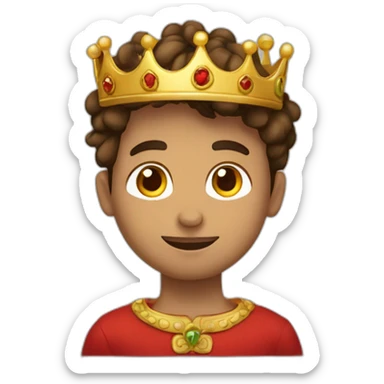 Garçon portugais avec une couronne sticker