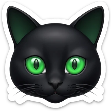 black cat sticker