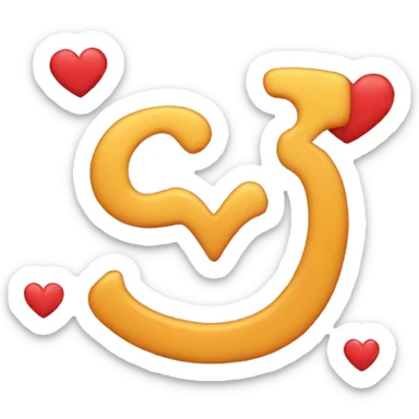 R LETTER WITH HEART EMOJIS sticker