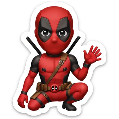 dogpool from Deadpool & Wolverine movie sticker