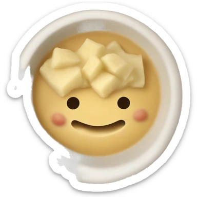 baked potatoe soup in a bowl sticker