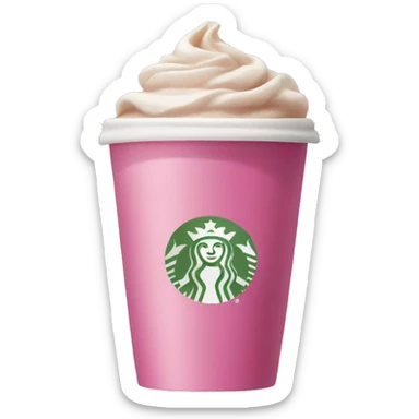 Pink Starbucks sticker