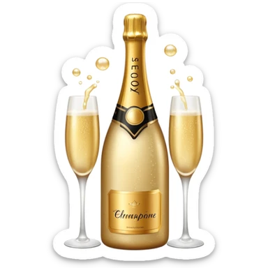 ace champagne sticker