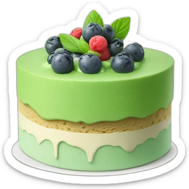 matcha ice cream cake sticker