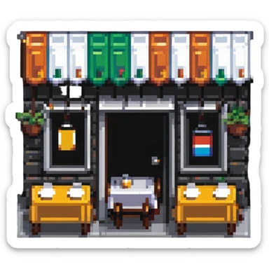 normal Italian restaurant exterior sticker