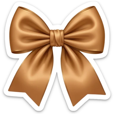 moño cafe claro sticker