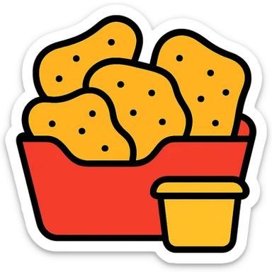 chicken nuggets sticker