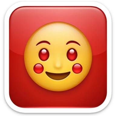 Make a card emoji on which there is reverse sign in red colour  sticker