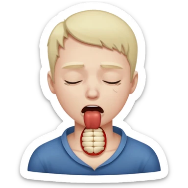 Choking your self sticker