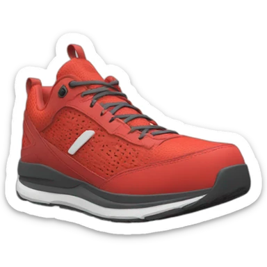 red run shoe sticker