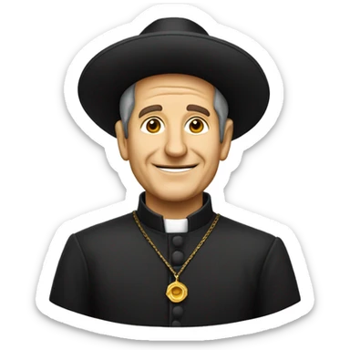 Don Bosco con sombrero religioso sticker