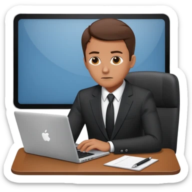 meeting call laptop sticker