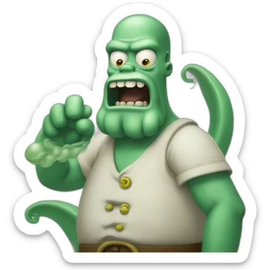 kraken mashup homer sticker